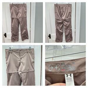 Under Armour‎ heat gear semi-fitted zip off convertible hiking pants women's 10